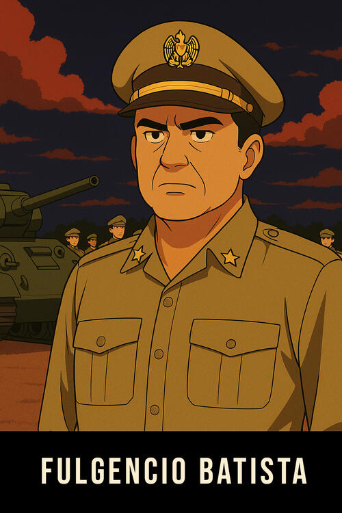 Fulgencio Batista – Army general who seizes power in the March 10, 1952 coup. He becomes the face of dictatorship and corruption that Cubela and the student rebels dedicate themselves to overthrowing.