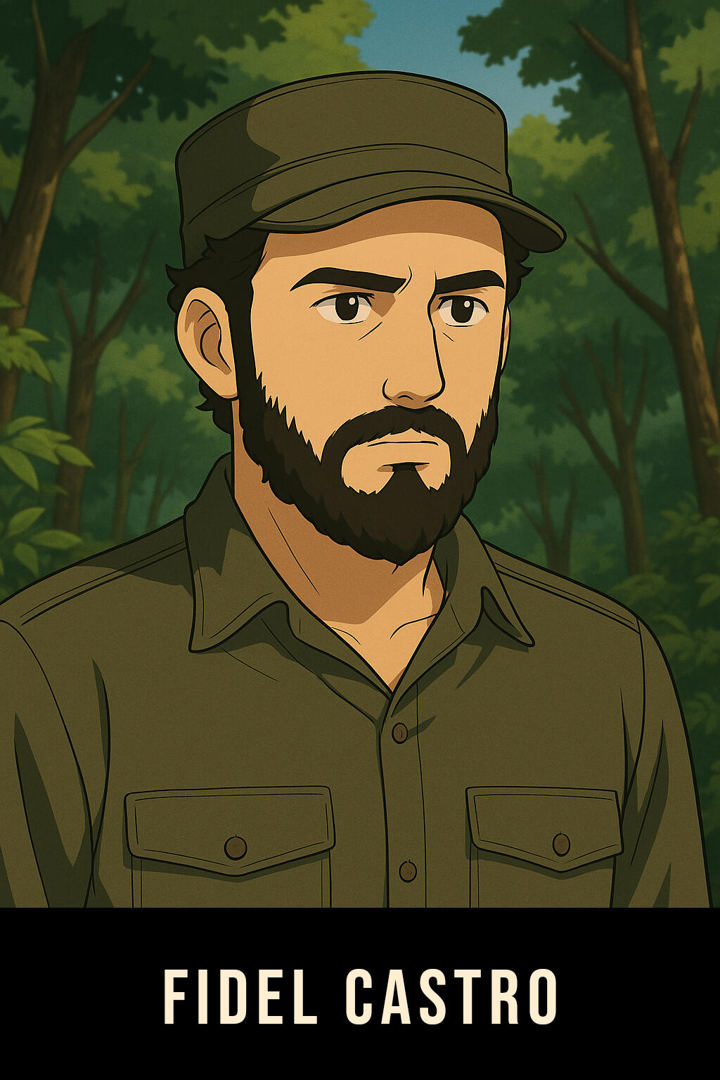 Fidel Castro - Ambitious young politician running for Congress in 1952 under the Ortodoxo Party. Spurned by José and Rolando, he is portrayed as a driven outsider whose revolutionary path diverges sharply from theirs.